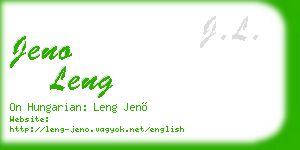jeno leng business card